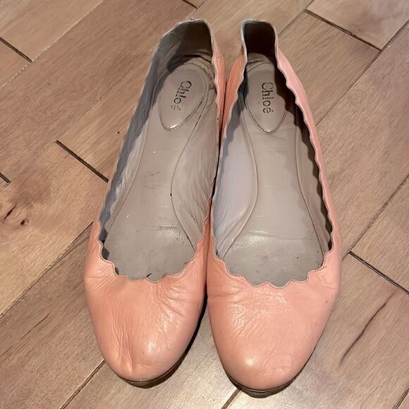 CHLOÉ Lauren Scalloped flats shoes - Picture 8 of 10